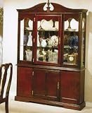 China Cabinet Buffet Hutch - Queen Anne Cherry Finish