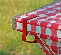 Camco 44003 RV Red Tablecloth Clamp - Pack of 4