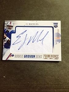 EJ Manuel Autographed Jersey - 2013 Panini Prominence #131 RC 92 102 - Panini Certified - Autographed NFL Jerseys
