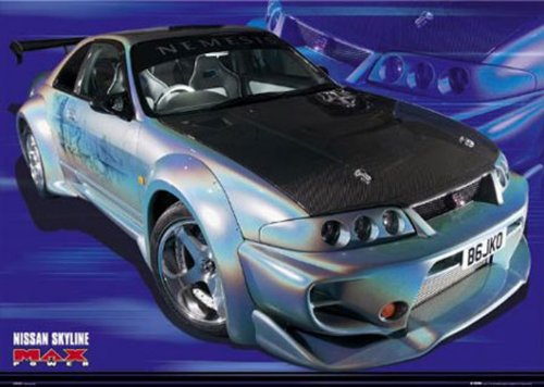 1art1 Empire 215819 Max Power - Nissan Skyline - Plakat Poster Druck - 91.5 x 61 cm