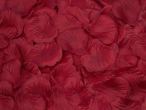 100pc 200pc 600pc 1000pc White Ivory Red Purple Hot Pink Silk Rose Petals 1 5 Scarlet-100pc