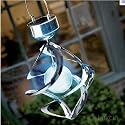 Colour Changing Solar Wind Spinner Spiral Light Ball Garden Tree Patio Red Blue Green Pink