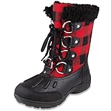 London Fog Womens Uxbridge Cold Weather Snow Boot Red 7 M US