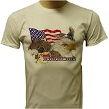 Support Our Troops T-shirt, Iraqi Freedom T-shirts, Bald Eagle and Flag T-shirts