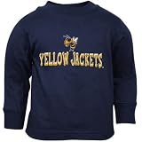 Georgia Tech Yellow Jackets Navy Blue Toddler Team Logo Long Sleeve T-shirt