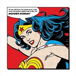 Wonder Woman - Comic Poster / Art Print (Of All People...) (Size: 16" x 16")