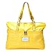 Valentino Mustard Embroidered Rectangle Tote Handbag