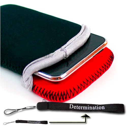 Sony VAIO NR498E/S Notebook Reversible 2 side Frail Sleeves 15.4 inches (Black-Red) + Resolution Hand Strap