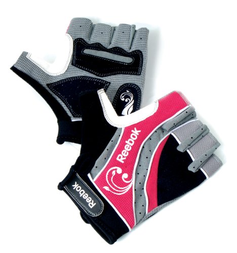 Reebok Damen Fahrradhandschuhe, mehrfarbig rosa/schwarz/grau/wei&szlig;, L, RCA1-14012 Preisvergleich