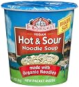Dr. McDougall's Right Foods Vegan Hot & Sour Noodle Soup, 1.9-Ounce Cups (Pack of 6)