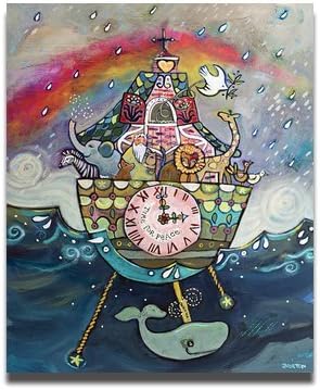 New Arrival 3D Print Poster, Noahs Ark Cuckoo Clock Wall Art Print Posters 16x20inch