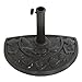 Pure Garden 20 lb Half Round Umbrella Base - Black