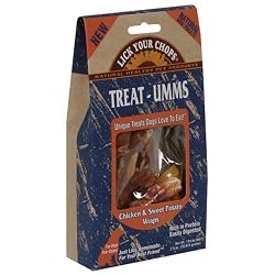Lick Your Chops Treat-Umms Chicken & Sweet Potato Wraps Treats for Dogs, 2.5-Ounce Boxes (Pack of 6)
