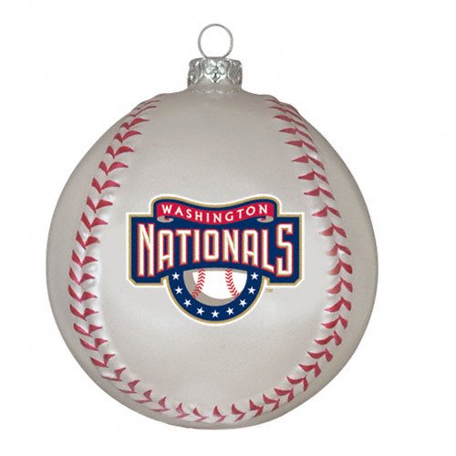 Washington Nationals MLB Glass Baseball Ornament (3)