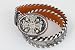 Whimsical Originals Ladies Belt Crystal Maltese Cross Buckle