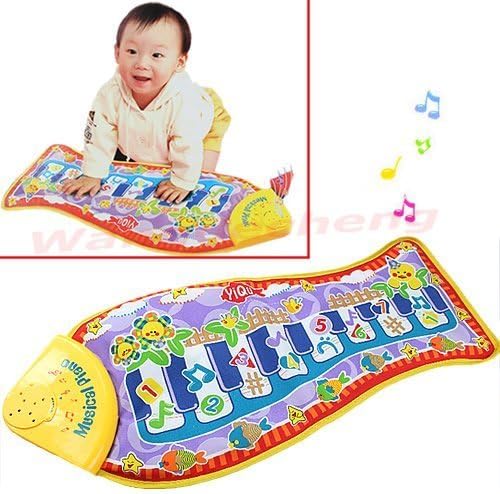 New Piano Music Fish Animal Mat Touch Kick Play Fun Toy For Kid Baby Child Gift