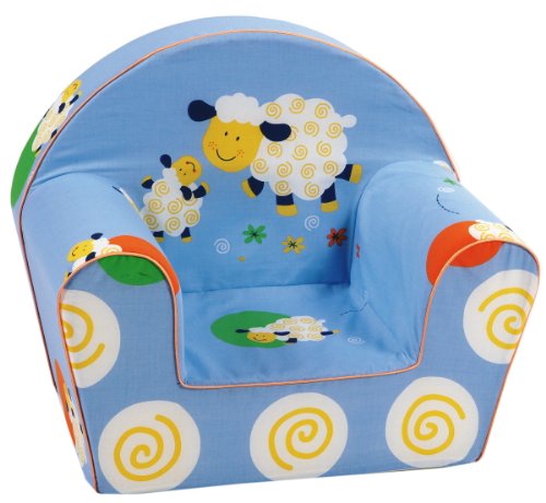 Imagen principal de Knorr-baby 490722 - Sillón infantil con diseño de ovejas, color azul