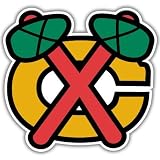 Chicago Blackhawks NHL Hockey bumper sticker 4" x 4"