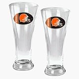 Cleveland Browns 2 Piece 19 oz Pilsner Glass Set