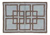 Lacey Mills Interlocking Squares Bath Rug, Brown/Blue 51COUcS9%2BXL. SL160 Lacey Mills Interlocking Squares Bath Rug, Brown/Blue