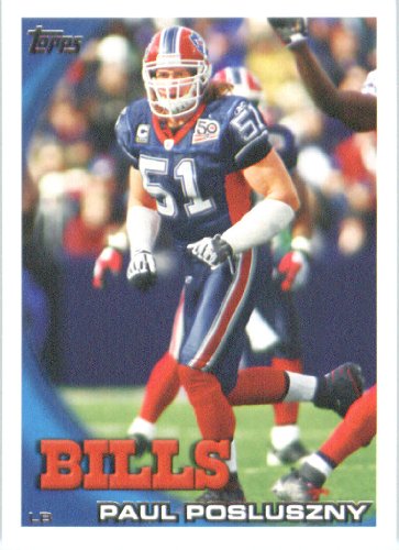 2010 Topps NFL Football Card # 211 Paul Posluszny - Buffalo Bills - NFL Trading Card in a Protective ScrewDown Case!
