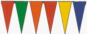 30ft Multi-Color Poly Pennant Streamer