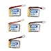 Boldclash 5pcs 3.7V 150mAh Lipo Battery with X5 Charger Set for JJRC H36 Eachine E010 Quadcopter Drone