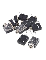 CE: 10 Pcs Plastic PCB Mount 5-Pin Stereo 3.5mm Socket Audio Connector - Gino