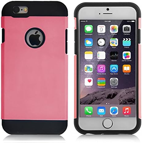 FINCO(TM) Hybrid Slim Case for Iphone 6 4.7" (Pink)
