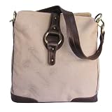 Italian Designer Tan Jacquard  Leather Handbag