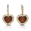 Christian Dior! Made in France Majestic Earrings with Super Clean G/VS Diamonds and Opals Made of 18K Gold