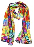 Laurel Burch Karly's Cats Solid Silk Scarf