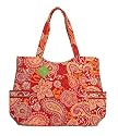 Vera Bradley Pleated Tote Raspberry Fizz