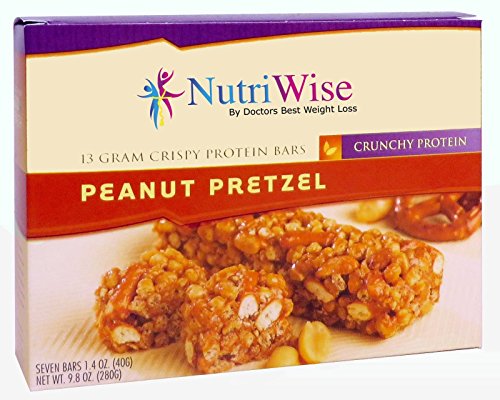NutriWise - Peanut Pretzel Crispy Diet Protein Bars (7 bars)