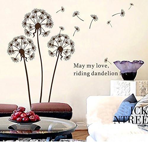 LongXin Dandelion Fly With Wind Attractive Wall Stickers Wall Decal For Home Decor