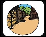 Mouse Pad with Austria Hungary, trees, scene