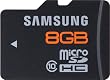 Samsung Micro SD HC 8GB scheda di memoria classe 10 con adattatore SD, 24 mb/s