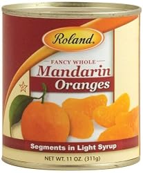 Roland Fancy Whole Mandarin Oranges, 11-Ounce Can (Pack of 24)