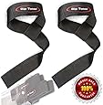 Lifting Wrist Straps by Rip Toned (Pair) - Bonus Ebook - Lifetime Warranty - Cotton Padded - For Weightlifting, Bodybuilding, Crossfit, Strength Training, Powerlifting, MMA