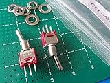 トグルスイッチ パネル取付＜単双　ON-ON　中央で止まらない　バネなし＞2個入＜1sw-430＞