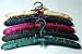 Jewel Tone Satin Padded Hangers - Set of 5