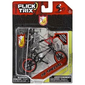 38 Special by S & M American Bicycle: Flick Trix ~4" BMX Finger Bike w/ Real Brakes
