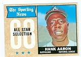 Hank Aaron baseball card 1968 Topps #370 (Atlanta Braves)