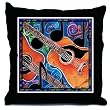 Guitar Square Decorative Throw Pillow, 18