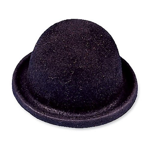 Gütermann / KnorrPrandell 6872166 - Puppenhut Melone beflokt 5,5cm Ø, 2 Stück/Beutel