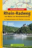 Produkt-Bild: Bruckmanns Radf&uuml;hrer Rhein-Radweg: 15 Tagesetappen mit Karten 1: 75.000