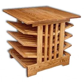 Mission-Magazine Table Deluxe-Oak