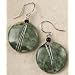 Earrings - Rainforest Jasper with Silver Wire Wrap - Color and Matrix Will Vary