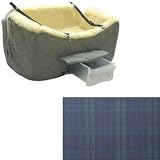 The Buddy Double Lookout Pet Car Seat (Blackwatch Plaid, 30 in. x 18 in. x 18 in. for up to 30 lb. pets)