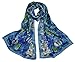 YSSP 63 x 17 inches 100% Silk Scarf Van Gogh and Claude Monets Paintings Fashion Silk Scarf Premium Shawl Wrap Art (Claude Monet's Water Lilies)